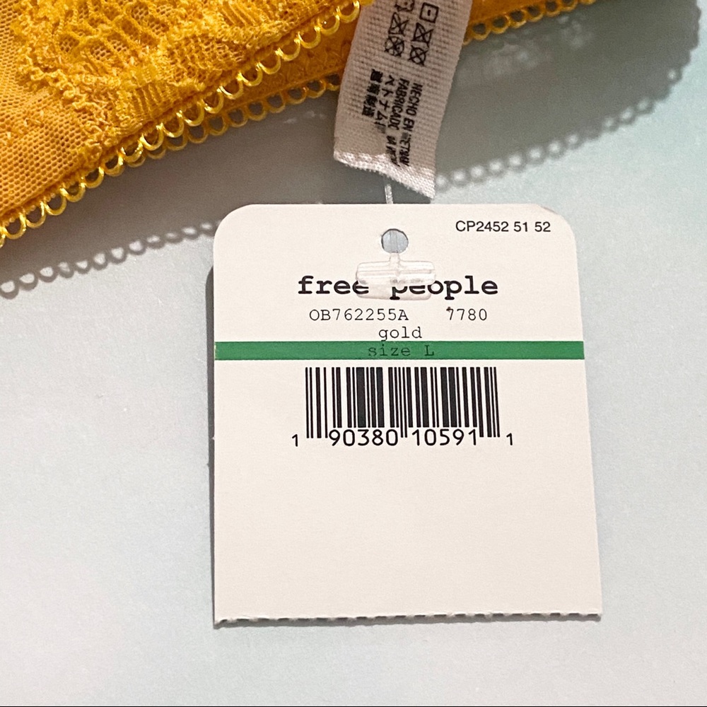 NWT! FREE PEOPLE Mustard Yellow Non-Slip Bandeau - Picture 4 of 4
